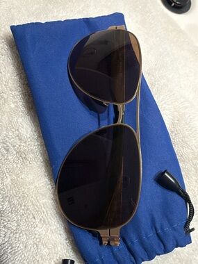 Ic! Berlin Men’s gold screw less sunglasses in great condition